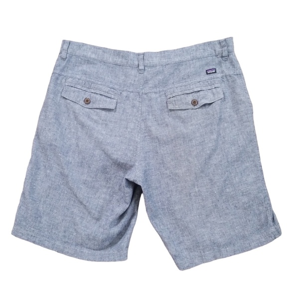 Patagonia Men’s‎ Blue Chambray Back Step Shorts Size: 34 - Picture 3 of 10